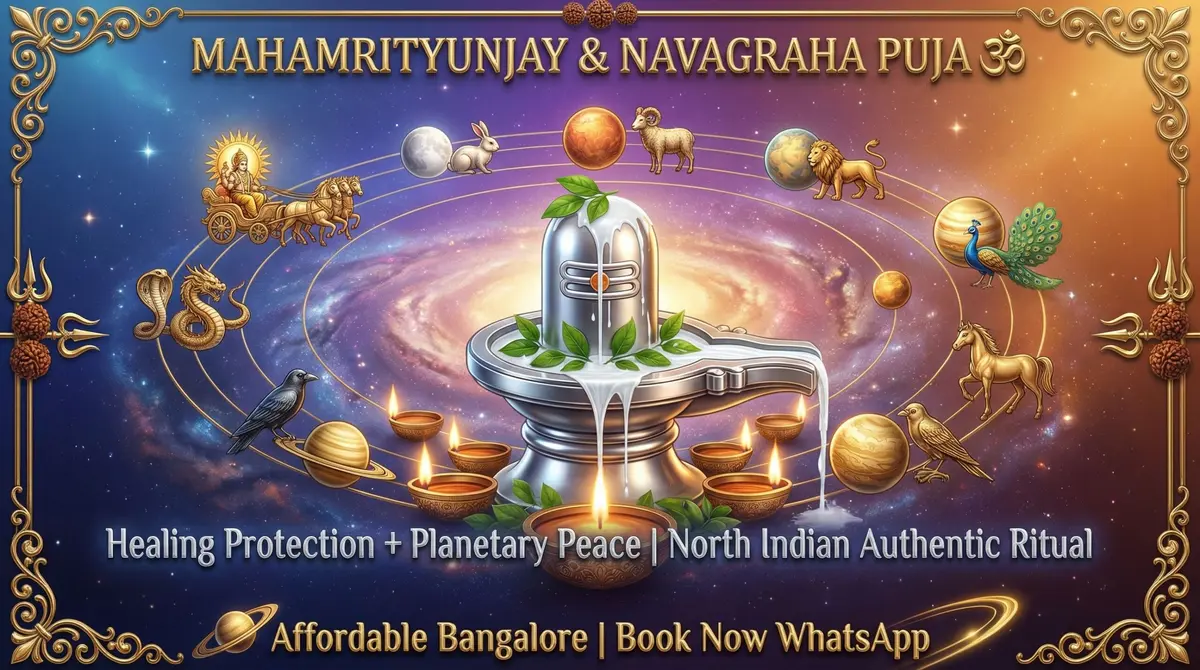 Mahamrityunjay Jaap and Navagrah Shanti Puja Bangalore - Hindi Pandit performing Havan