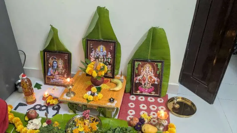 Griha Pravesh Puja Bangalore gallery - North Indian Hindi Pandit performing housewarming ceremony